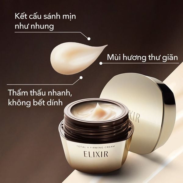  KEM DƯỠNG CẢI THIỆN CHẢY XỆ NGĂN NGỪA LÃO HÓA ELIXIR TOTAL V FIRMING CREAM 50G - DEAL 1 