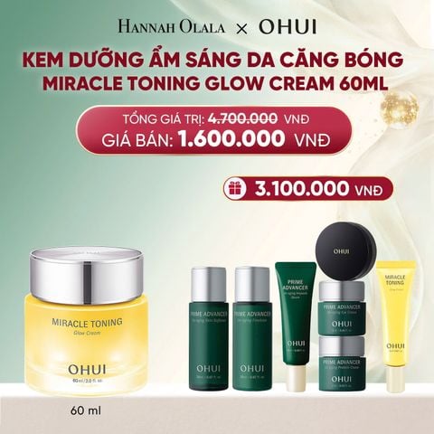  DEAL 46: KEM DƯỠNG ẨM SÁNG DA CĂNG BÓNG OHUI MIRACLE TONING GLOW CREAM 60ML 