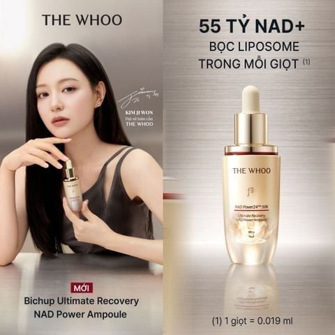  PHIÊN BẢN TẾT ĐỘC LẬP - BỘ TINH CHẤT TĂNG CƯỜNG NGỪA LÃO HÓA CHUYÊN SÂU THE WHOO BICHUP ULTIMATE RECOVERY NAD POWER AMPOULE 50ML SPECIAL SET 