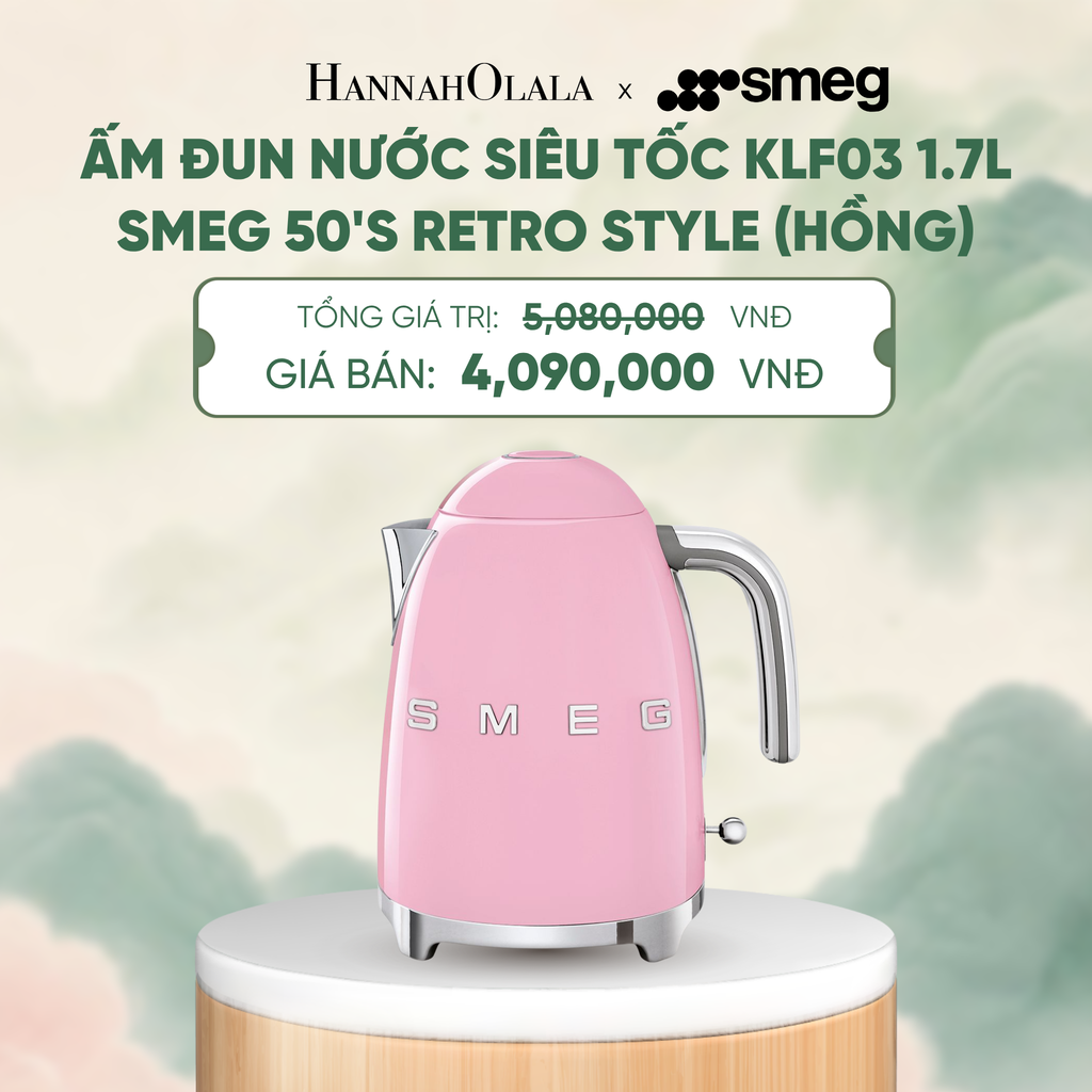  ẤM ĐUN NƯỚC SIÊU TỐC KLF03 1.7L SMEG 50'S RETRO STYLE - A1841 