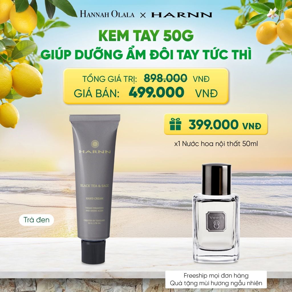  KEM TAY HARNN 50G GIÚP DƯỠNG ẨM ĐÔI TAY TỨC THÌ 