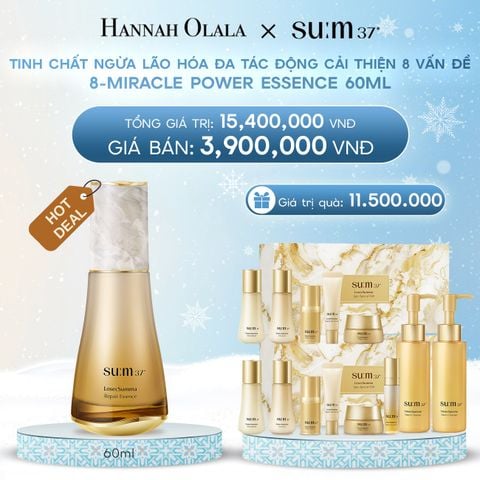  DEAL 4: HOT DEAL - TINH CHẤT NGỪA LÃO HÓA ĐA TÁC ĐỘNG CẢI THIỆN 8 VẤN ĐỀ SU:M37 8-MIRACLE POWER ESSENCE 60ML 