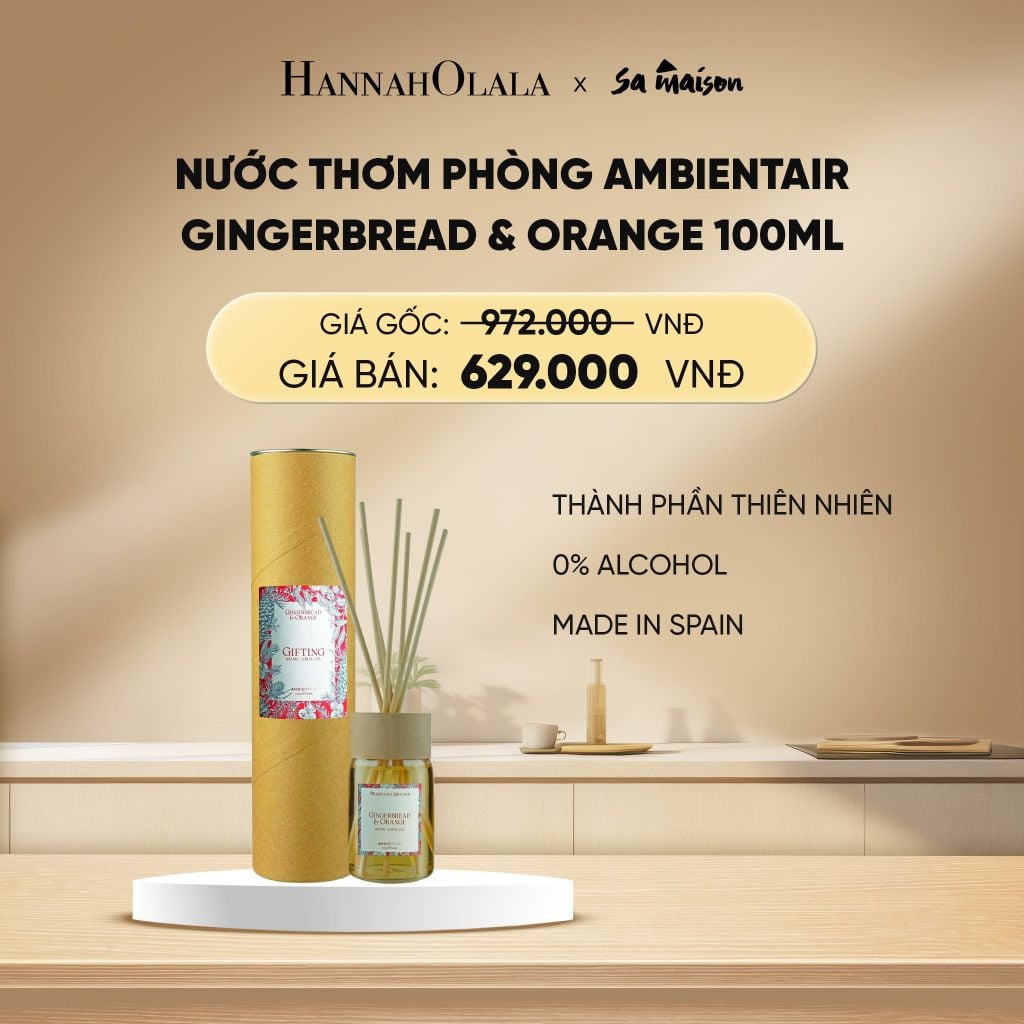  DEAL 4: NƯỚC THƠM PHÒNG KHUẾCH TÁN AMBIENTAIR, DUNG TÍCH 100ML 