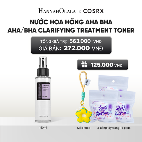  COSRX NƯỚC HOA HỒNG AHA/BHA CLARIFYING TREATMENT TONER 150ML 