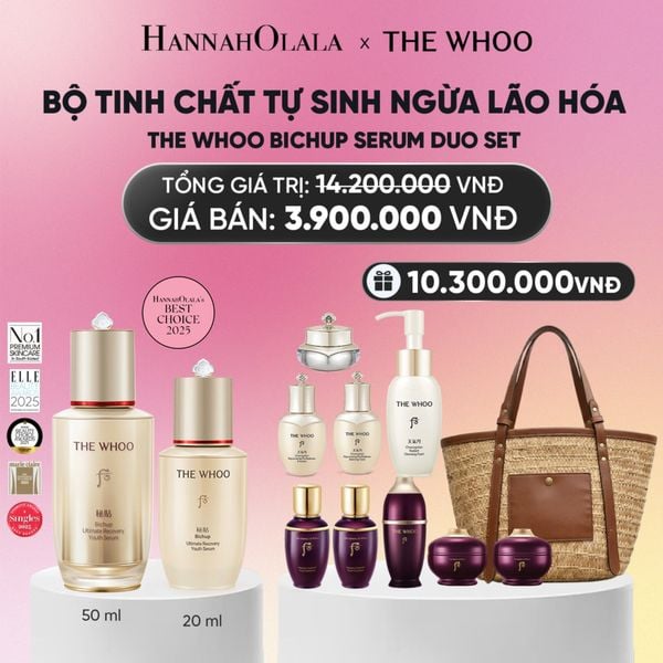  PHIÊN BẢN ĐẶC BIỆT 2026 - BỘ TINH CHẤT TỰ SINH NGỪA LÃO HÓA THẾ HỆ THỨ 4 THE WHOO BICHUP ULTIMATE RECOVERY YOUTH SERUM DUO SPECIAL SET_A204 