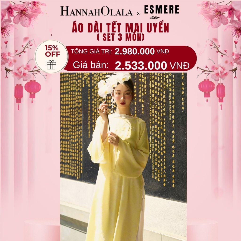  DEAL 4: SET ÁO DÀI 03 MÓN MAI UYỂN 