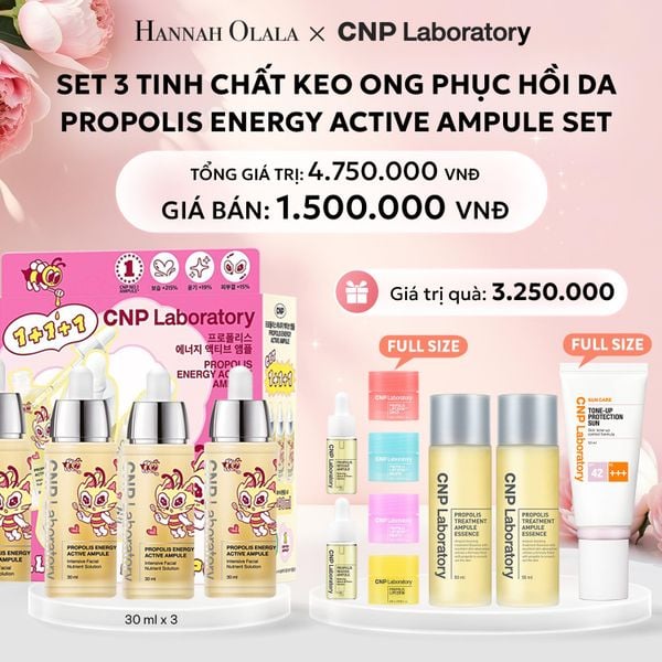  E777: DEAL 43: SET 3 TINH CHẤT PHỤC HỒI DA KEO ONG CNP PROPOLIS ENERGY ACTIVE AMPULE SET 30ML X3 - [GIAO HÀNG TỪ 03/10] 