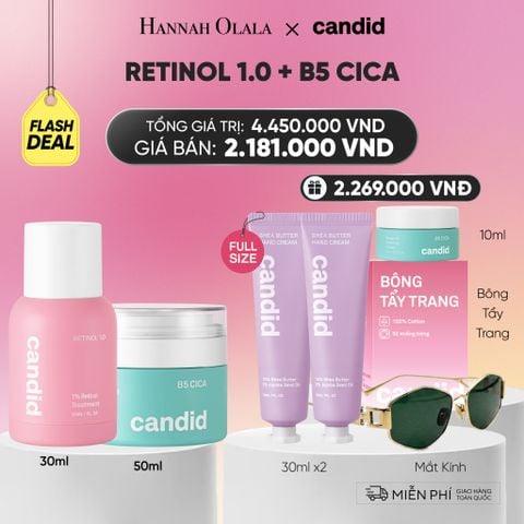  RETINOL 1.0 & B5 CICA BỘ ĐÔI LÀM MỜ NẾP NHĂN VÀ DƯỠNG ẨM PHỤC HỒI CHUYÊN SÂU - DEAL 24:_ A1992 