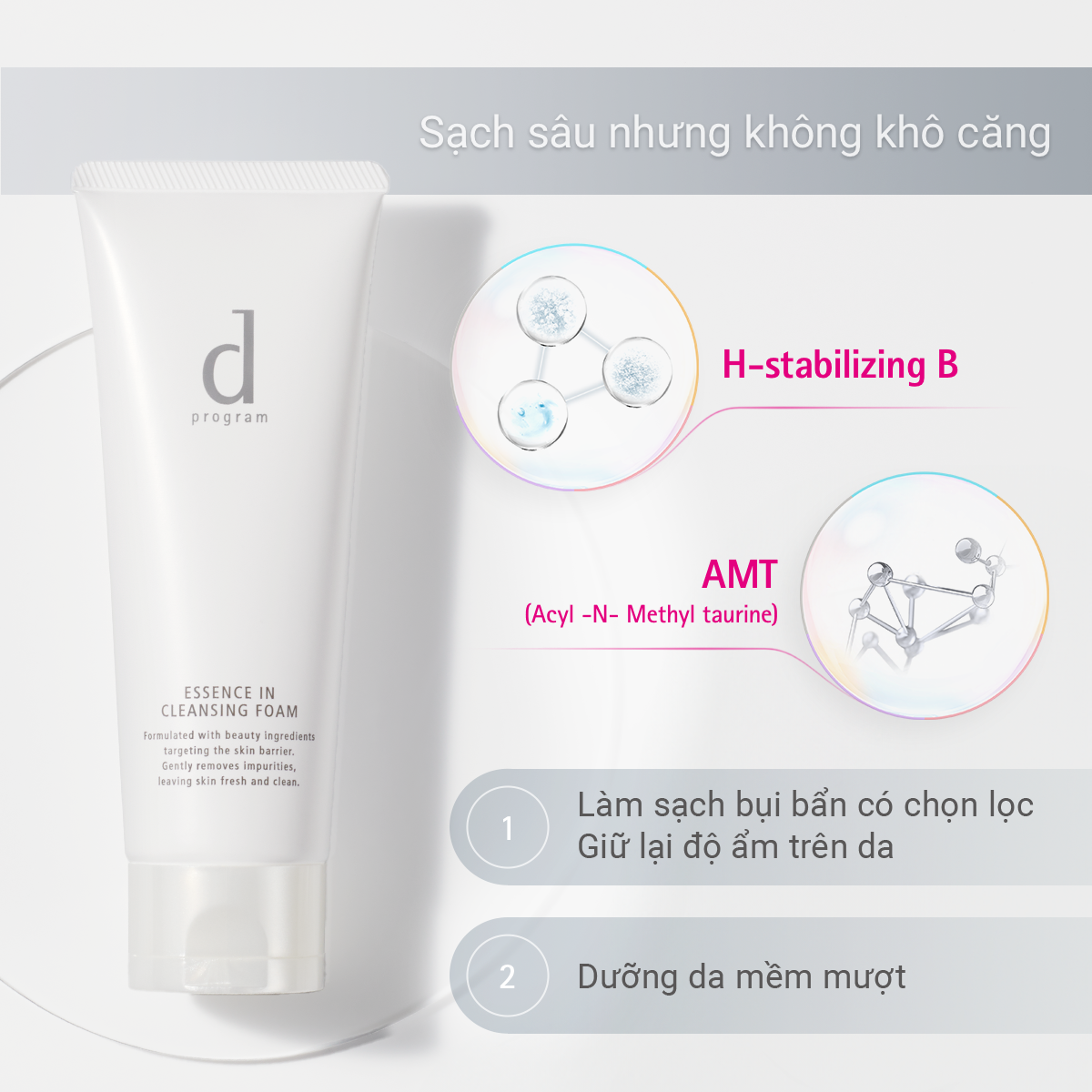  M59_DEAL 3: BỘ SỮA RỬA MẶT TẠO BỌT DƯỠNG DA DPROGRAM ESSENCE IN CLEANSING FOAM 120G X2 