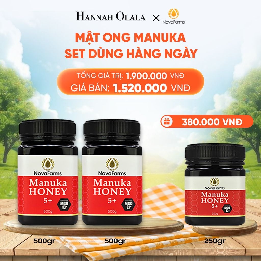 MẬT ONG MANUKA NOVAFARM – SET DÙNG HÀNG NGÀY 