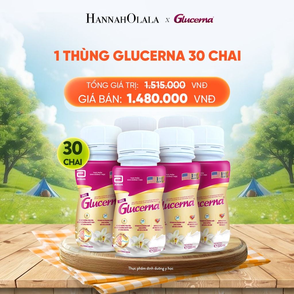  1 THÙNG GLUCERNA 30 CHAI DEAL 4: 