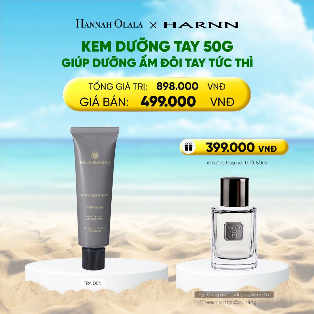  KEM TAY HARNN 50G GIÚP DƯỠNG ẨM ĐÔI TAY TỨC THÌ 