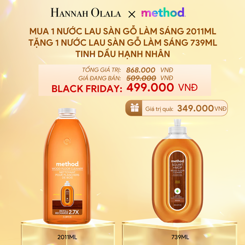  DEAL 4: [MUA 1 TẶNG 1] MUA 1 NƯỚC LAU SÀN GỖ LÀM SÁNG 2011ML TẶNG 1 NƯỚC LAU SÀN GỖ LÀM SÁNG 739ML - HƯƠNG HẠNH NHÂN 