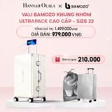  E52_DEAL 4: VALI BAMOZO KHUNG NHÔM ULTRAPACK CAO CẤP (TẶNG BỌC VALI CC TRONG SUỐT + TÚI ĐỰNG GIÀY) 