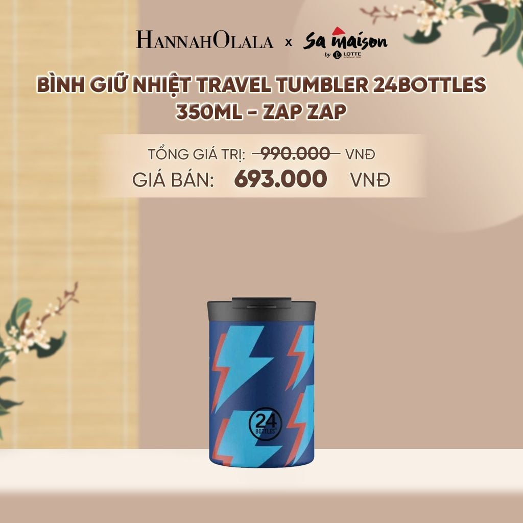  BÌNH GIỮ NHIỆT TRAVEL TUMBLER 24BOTTLES 350ML - DEAL 1 - A1775 