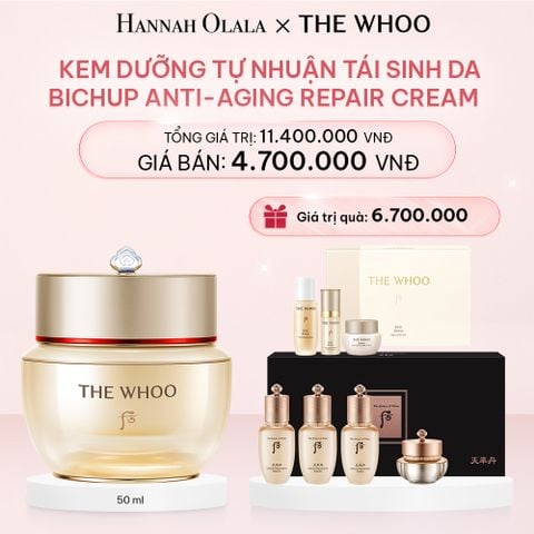  E244_DEAL 4: KEM DƯỠNG TỰ NHUẬN TÁI SINH DA THE WHOO BICHUP ANTI-AGING REPAIR CREAM 50ML 