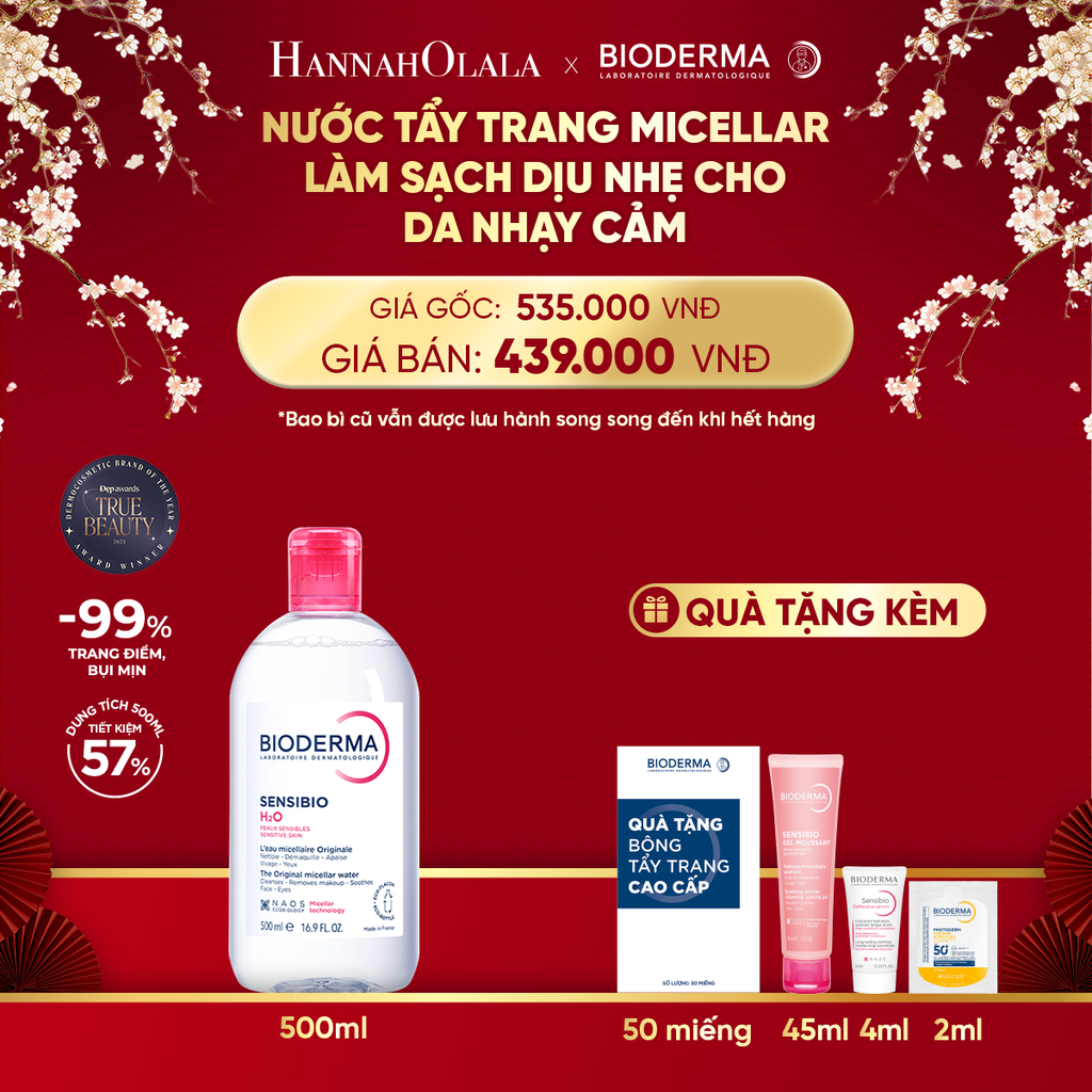  DEAL 4: NƯỚC TẨY TRANG MICELLAR LÀM SẠCH DỊU NHẸ CHO DA NHẠY CẢM 