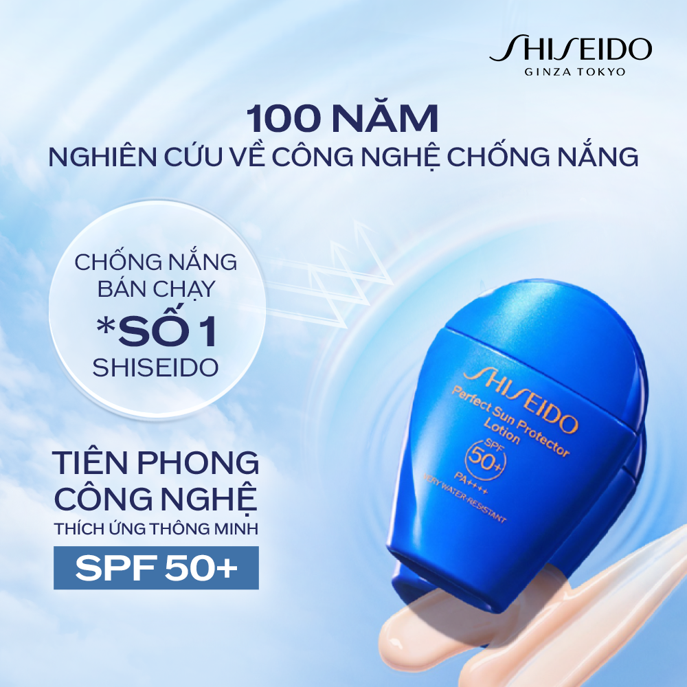  DEAL 3: SỮA CHỐNG NẮNG DƯỠNG DA SHISEIDO GSC PERFECT SUN PROTECTOR LOTION SPF50+ 50ML 