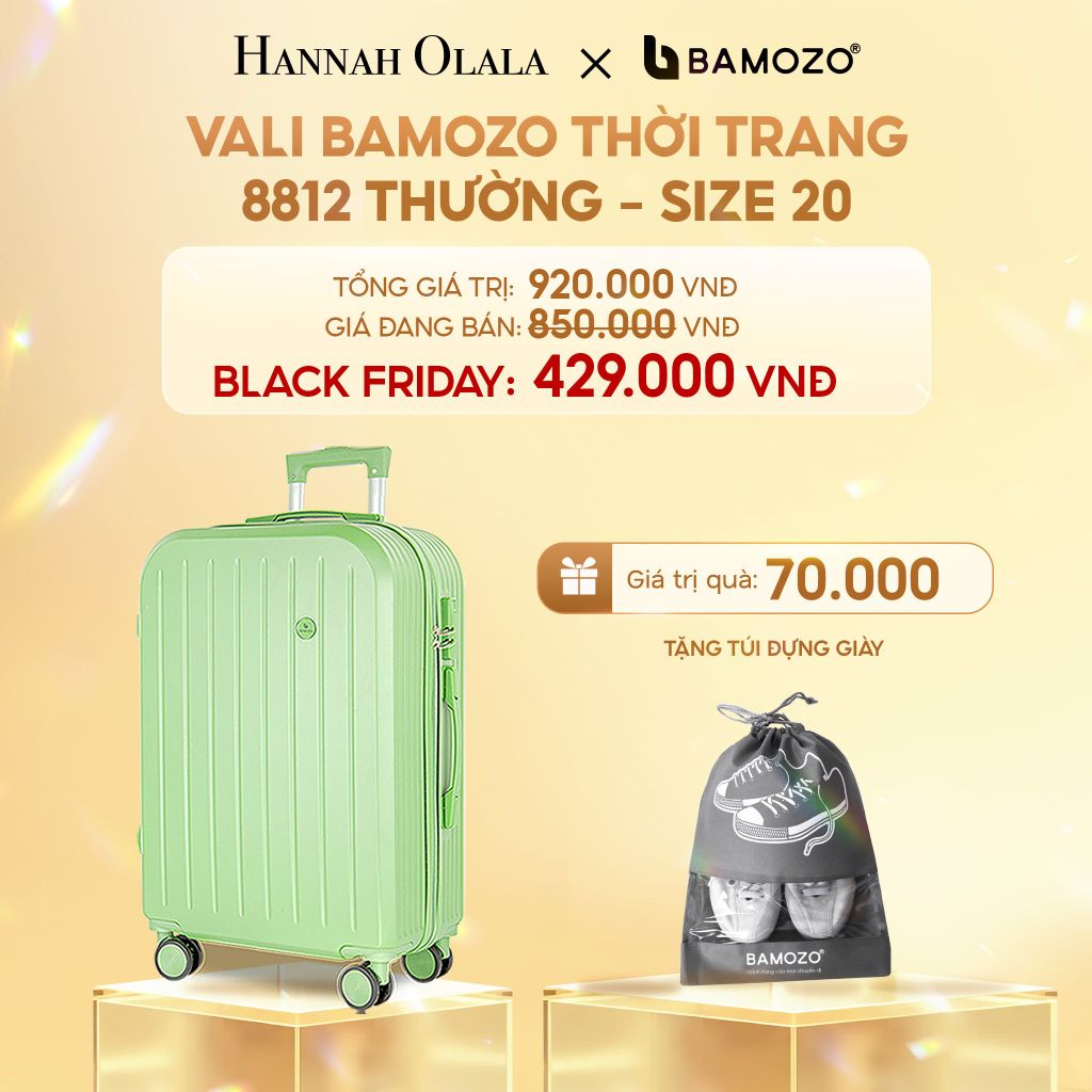  DEAL 6: VALI BAMOZO 8812 BẢN THƯỜNG (TẶNG TÚI ĐỰNG GIÀY) 