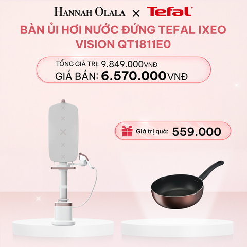  E70_DEAL 3.2: BÀN ỦI HƠI NƯỚC ĐỨNG TEFAL IXEO VISION QT1811E0 
