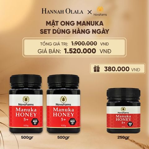  MẬT ONG MANUKA NOVAFARM – SET DÙNG HÀNG NGÀY - E15 