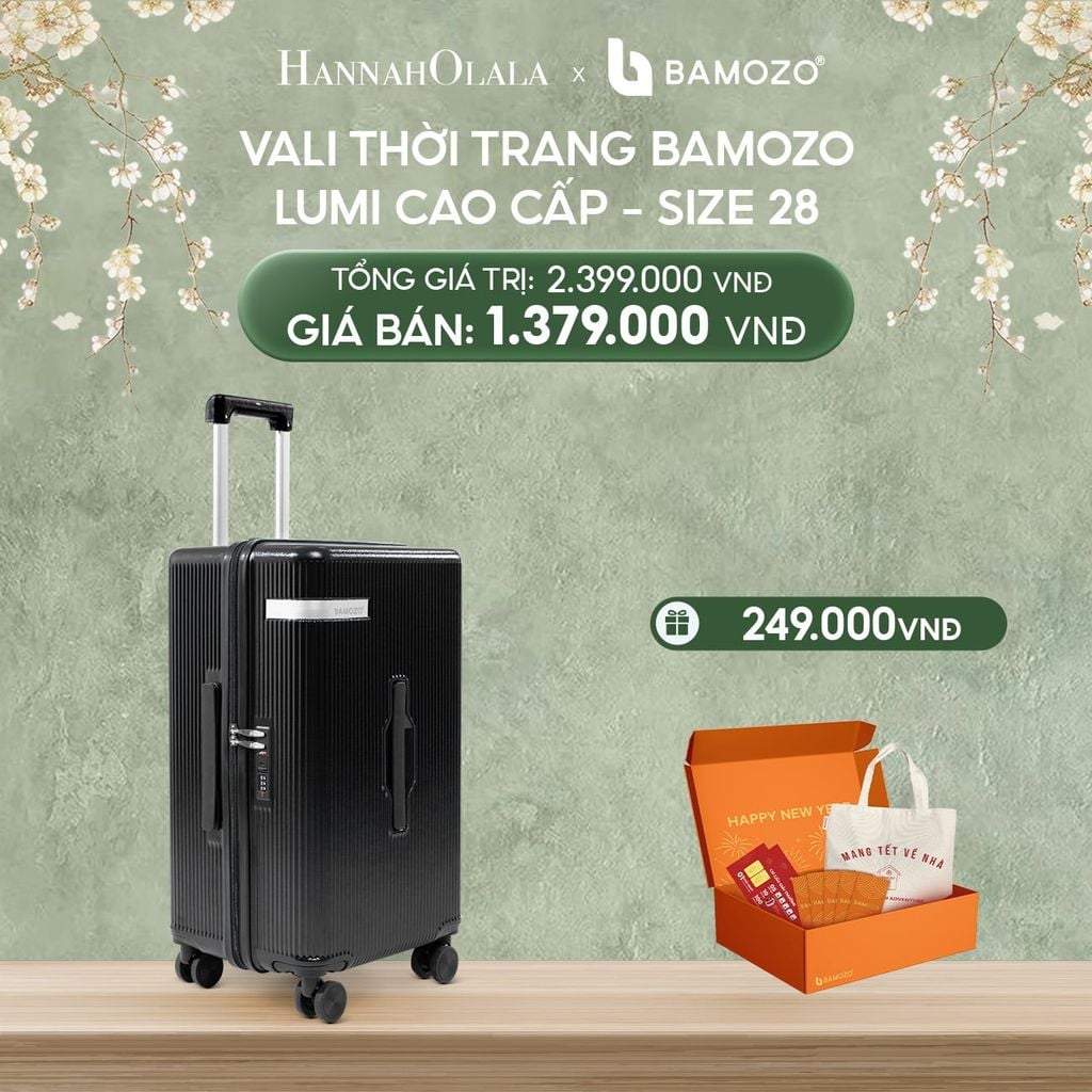  DEAL 1: VALI BAMOZO LUMISPACE CAO CẤP (TẶNG BỘ QUÀ TẾT GỒM LÌ XÌ TẾT, THIỆP TẾT, TÚI TOTE) 