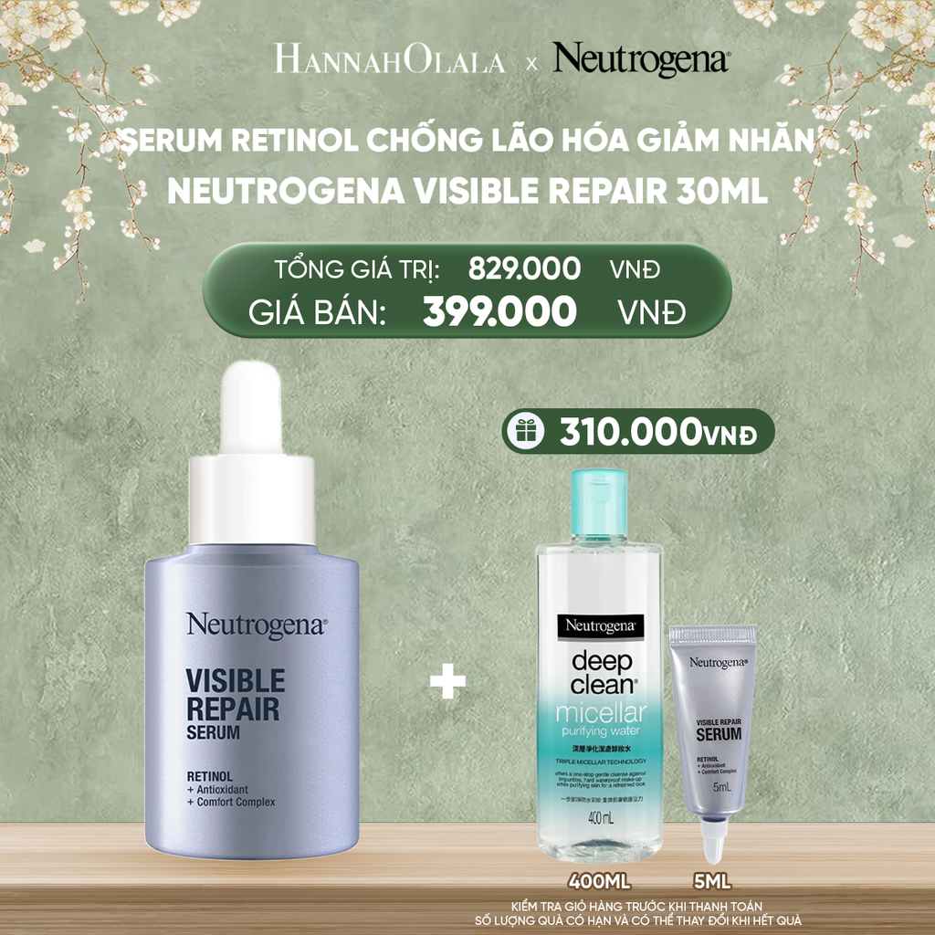  DEAL 3: SERUM RETINOL CHỐNG LÃO HÓA GIẢM NHĂN NEUTROGENA VISIBLE REPAIR 30ML 
