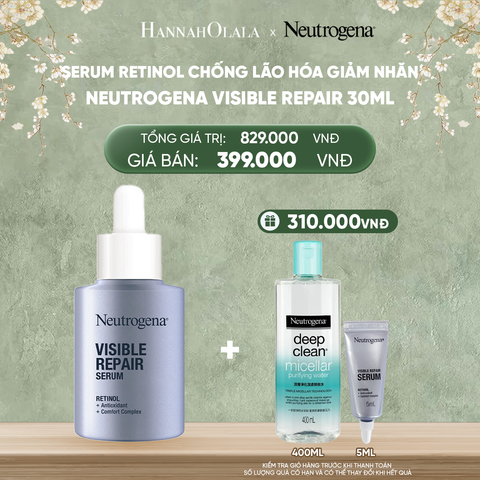  DEAL 3: SERUM RETINOL CHỐNG LÃO HÓA GIẢM NHĂN NEUTROGENA VISIBLE REPAIR 30ML 