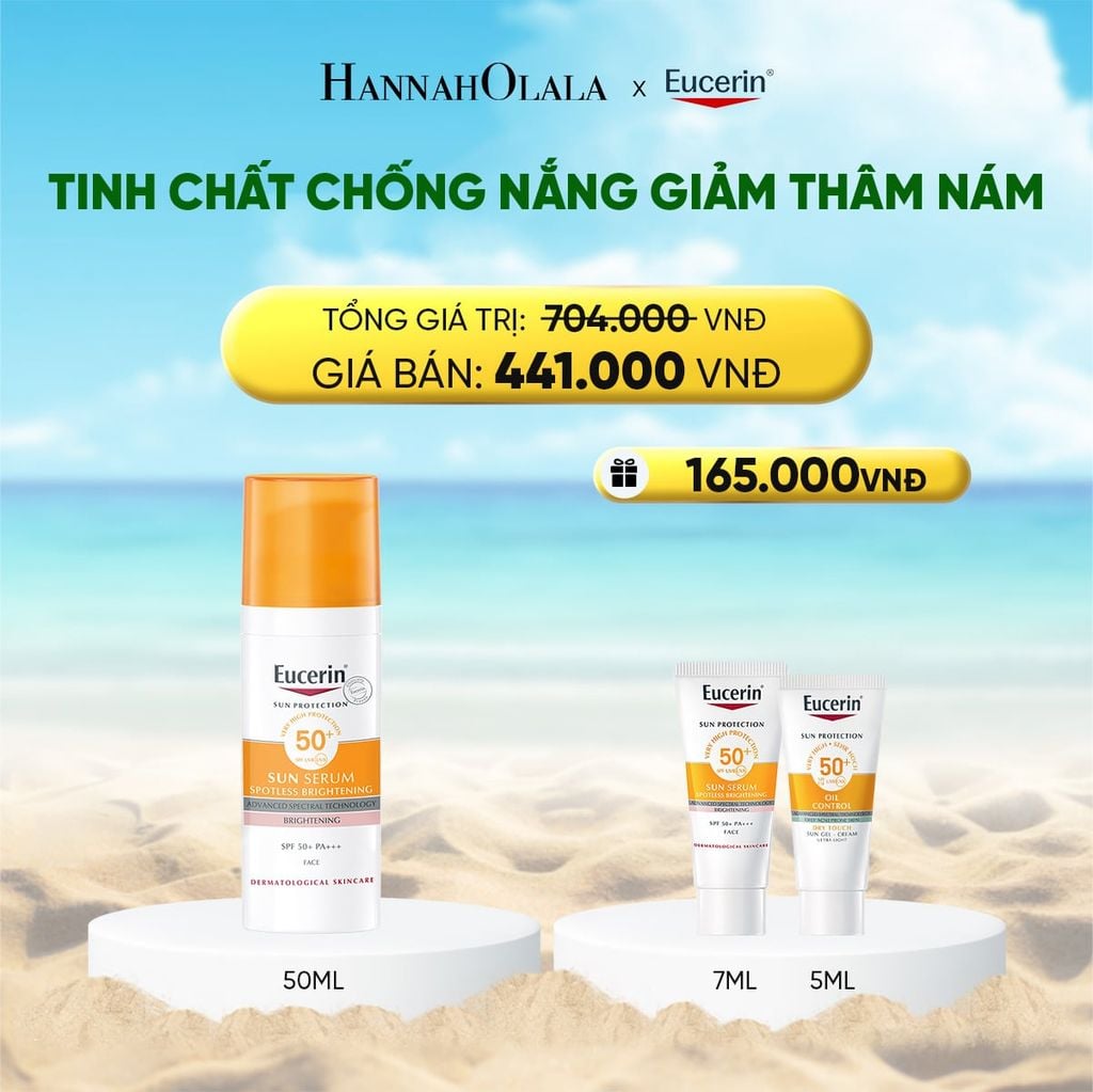  TINH CHẤT CHỐNG NẮNG GIẢM THÂM NÁM EUCERIN SPOTLESS BRIGHTENING SERUM SPF50+ 