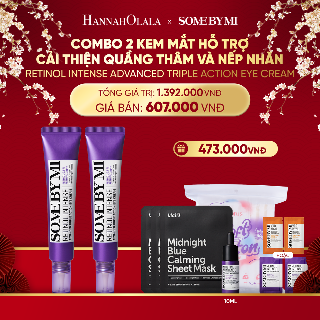  DEAL 4: COMBO 02 PCS KEM DƯỠNG MẮT RETINOL NGĂN NGỪA LÃO HÓA 30ML 