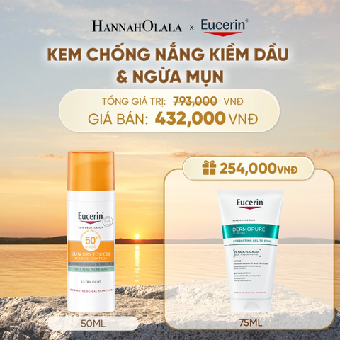  GEL CHỐNG NẮNG KIỂM SOÁT NHỜN EUCERIN SUN DRY TOUCH OIL CONTROL FACE SPF50+ 50ML - B603 