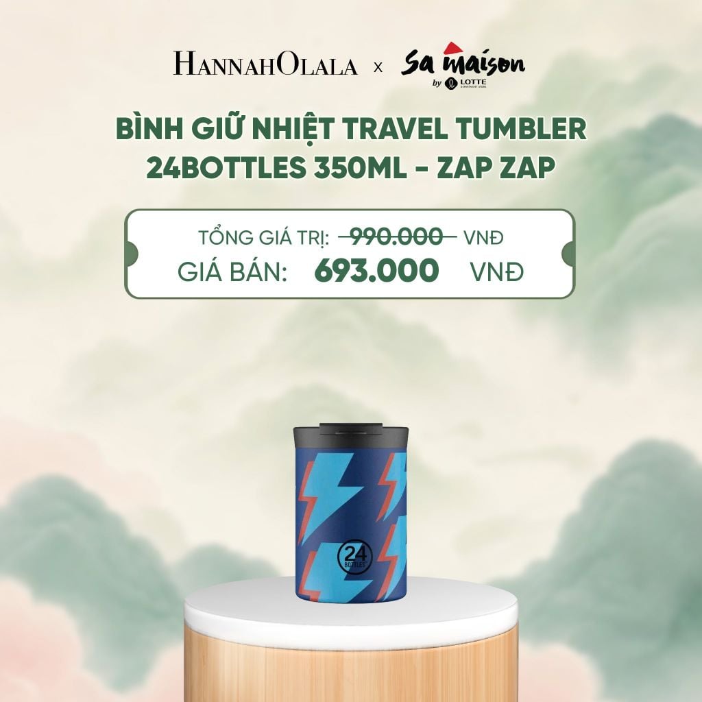 BÌNH GIỮ NHIỆT TRAVEL TUMBLER 24BOTTLES 350ML - DEAL 1 - A1735 