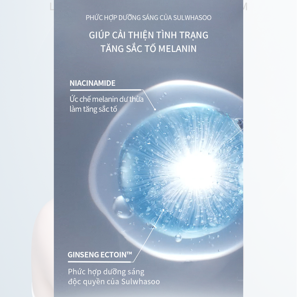  D60_DEAL 10: TINH CHẤT BẠCH SÂM DƯỠNG SÁNG DA SULWHASOO LUMIWISE BRIGHTENING AMPOULE SERUM 30ML 