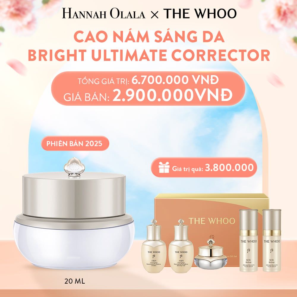  A922_DEAL04: PHIÊN BẢN 2025 - CAO NÁM SÁNG DA WHOO GONGJINHYANG BRIGHT ULTIMATE CORRECTOR 20ML 
