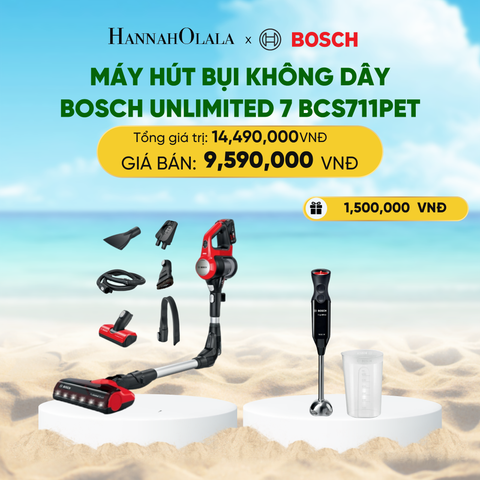  MÁY HÚT BỤI KHÔNG DÂY BOSCH UNLIMITED 7 BCS711PET 