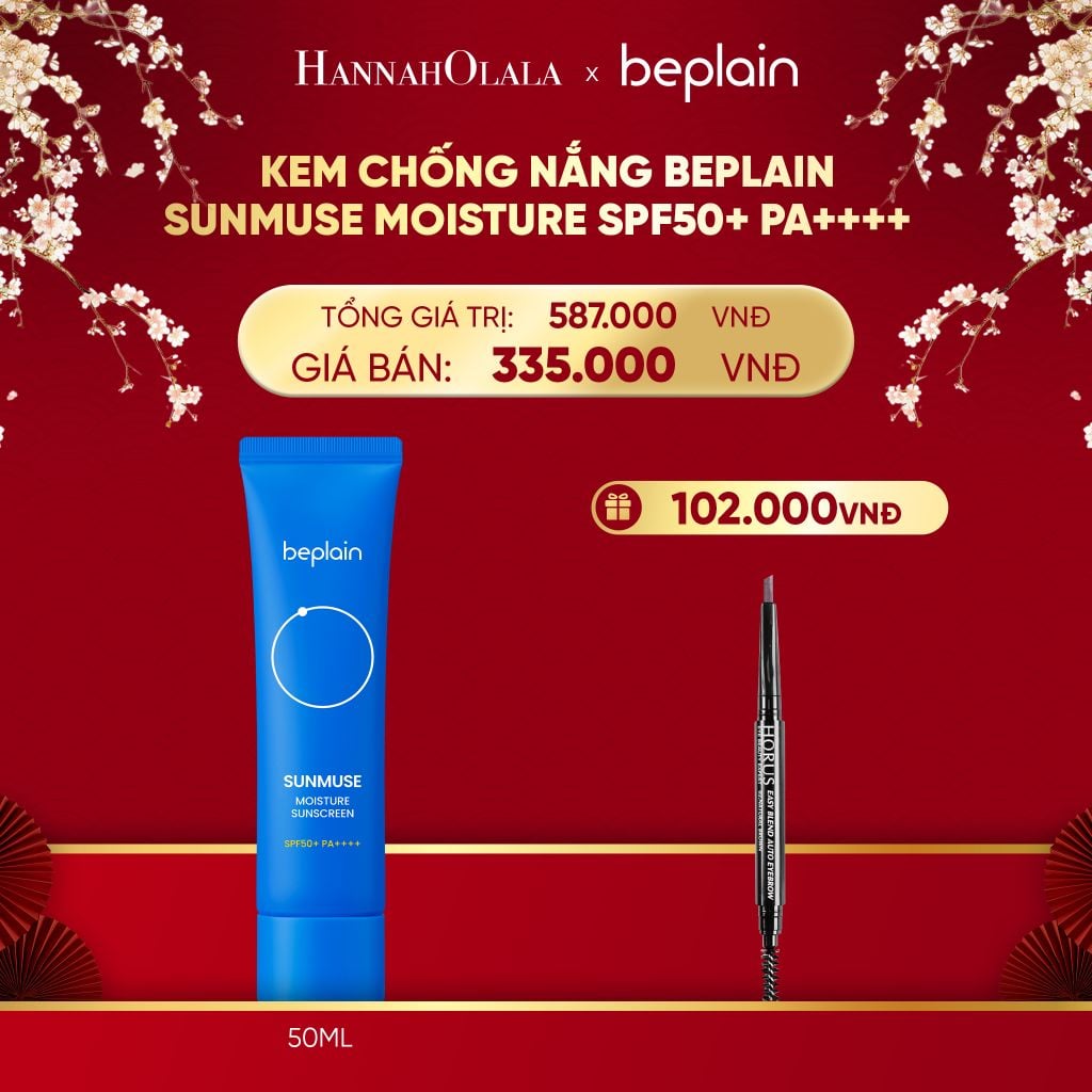  A918_DEAL 3: KEM CHỐNG NẮNG BEPLAIN SUNMUSE SUNSCREEN SPF50+ PA++++ 50ML PHÂN LOẠI BẤT KÌ 
