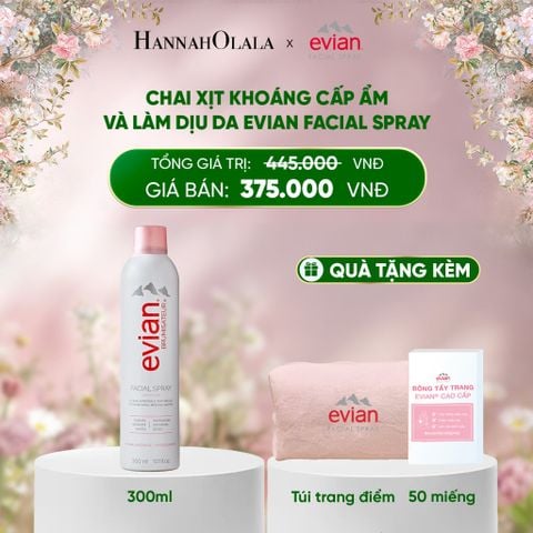  DEAL 4: XỊT KHOÁNG CẤP ẨM, LÀM DỊU DA EVIAN FACIAL SPRAY 300ML 