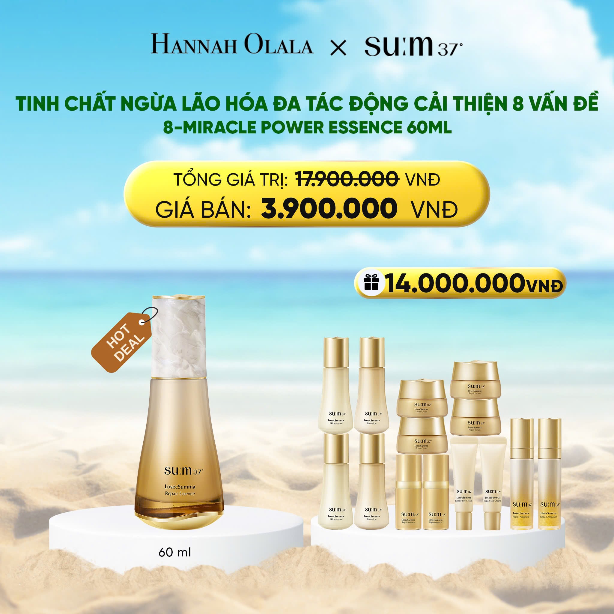 Serum SU:M37 8-MIRACLE POWER ESSENCE 60ml