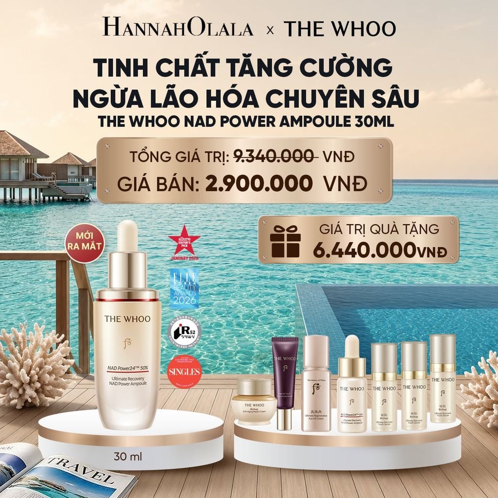  MỚI RA MẮT - BỘ TINH CHẤT TĂNG CƯỜNG NGỪA LÃO HÓA CHUYÊN SÂU THE WHOO BICHUP ULTIMATE RECOVERY NAD POWER AMPOULE 30ML SPECIAL SET_ D194 