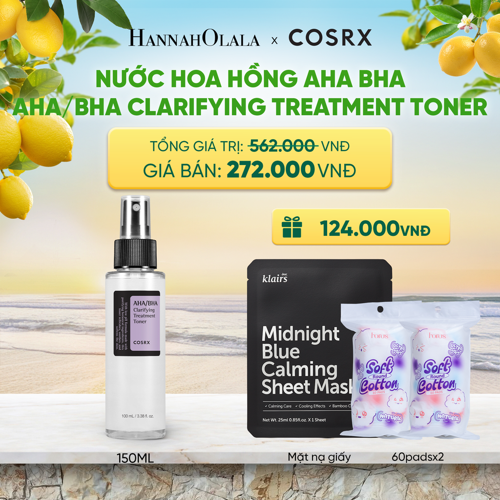  COSRX NƯỚC HOA HỒNG AHA/BHA CLARIFYING TREATMENT TONER 150ML - A358 