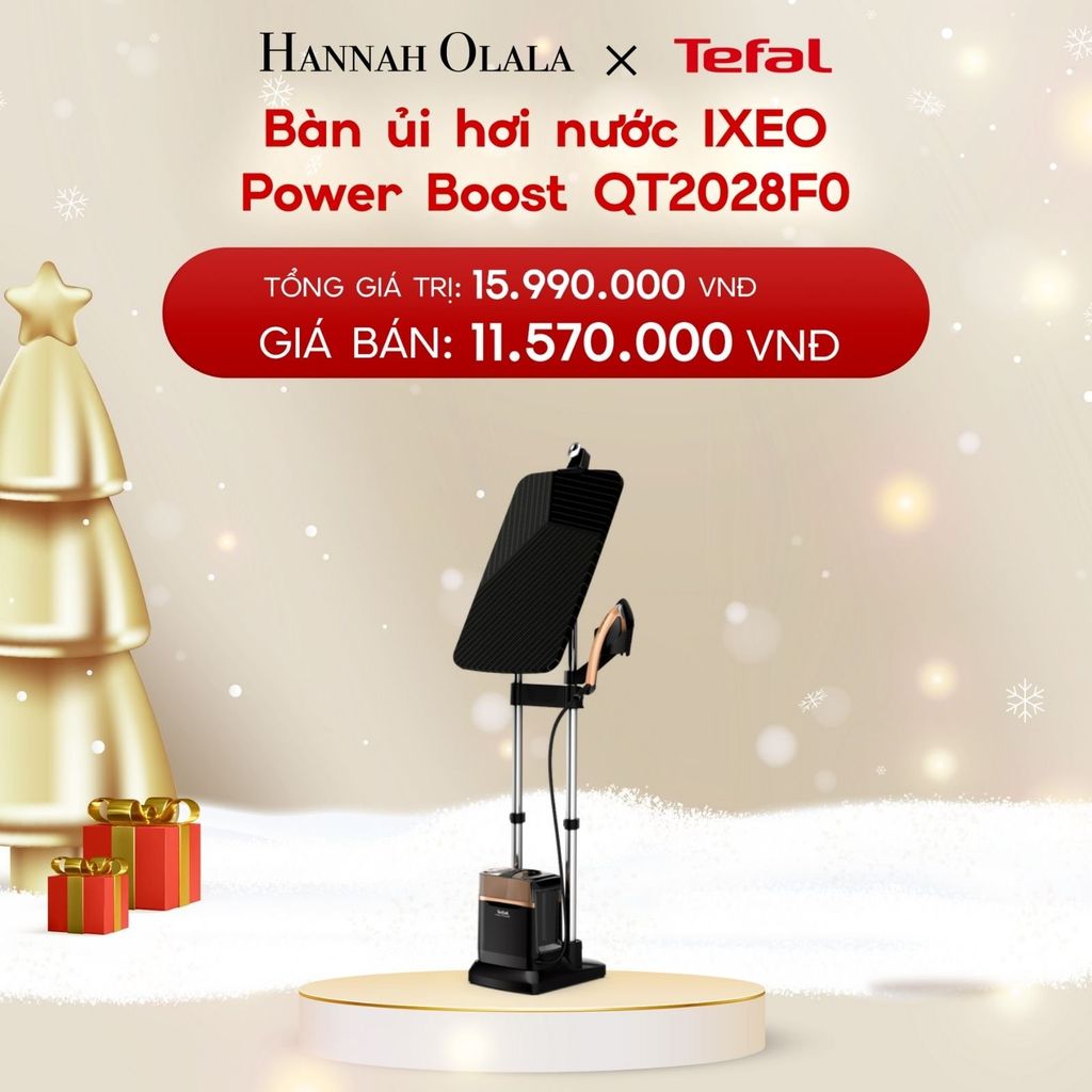  A1156_DEAL 3.2: BÀN ỦI HƠI NƯỚC IXEO POWER BOOST QT2028F0 