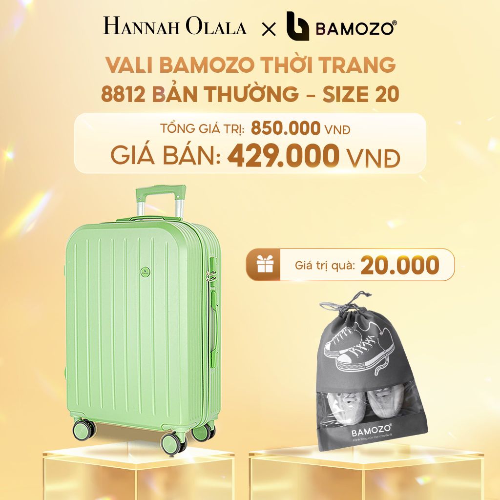  C278_DEAL 4: VALI BAMOZO 8812 BẢN THƯỜNG (TẶNG 2 TÚI ĐỰNG GIÀY) 