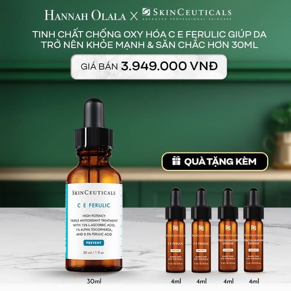  A87_DEAL 4: TINH CHẤT CHỐNG OXY HÓA C E FERULIC GIÚP DA TRỞ NÊN KHỎE MẠNH & SĂN CHẮC HƠN 30ML 