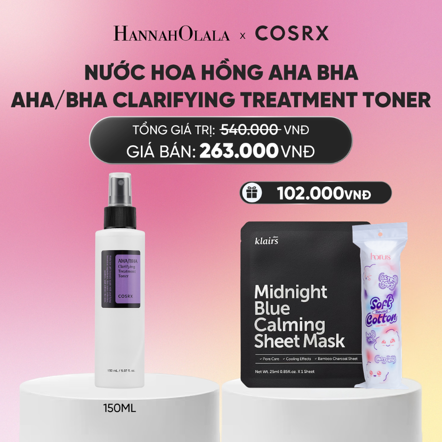  COSRX NƯỚC HOA HỒNG AHA/BHA CLARIFYING TREATMENT TONER 150ML_A1878 