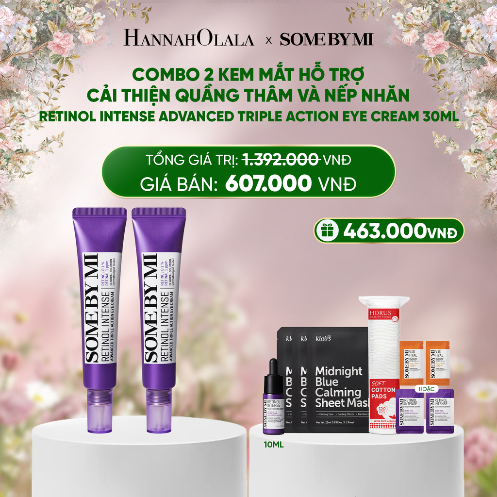  DEAL 4: COMBO 02 PCS KEM DƯỠNG MẮT RETINOL NGĂN NGỪA LÃO HÓA 30ML 