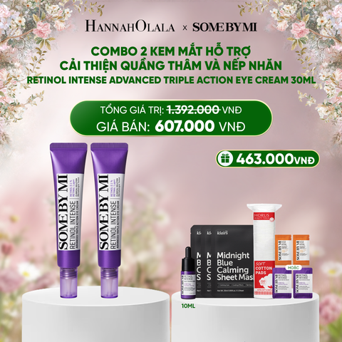  DEAL 4: COMBO 02 PCS KEM DƯỠNG MẮT RETINOL NGĂN NGỪA LÃO HÓA 30ML 