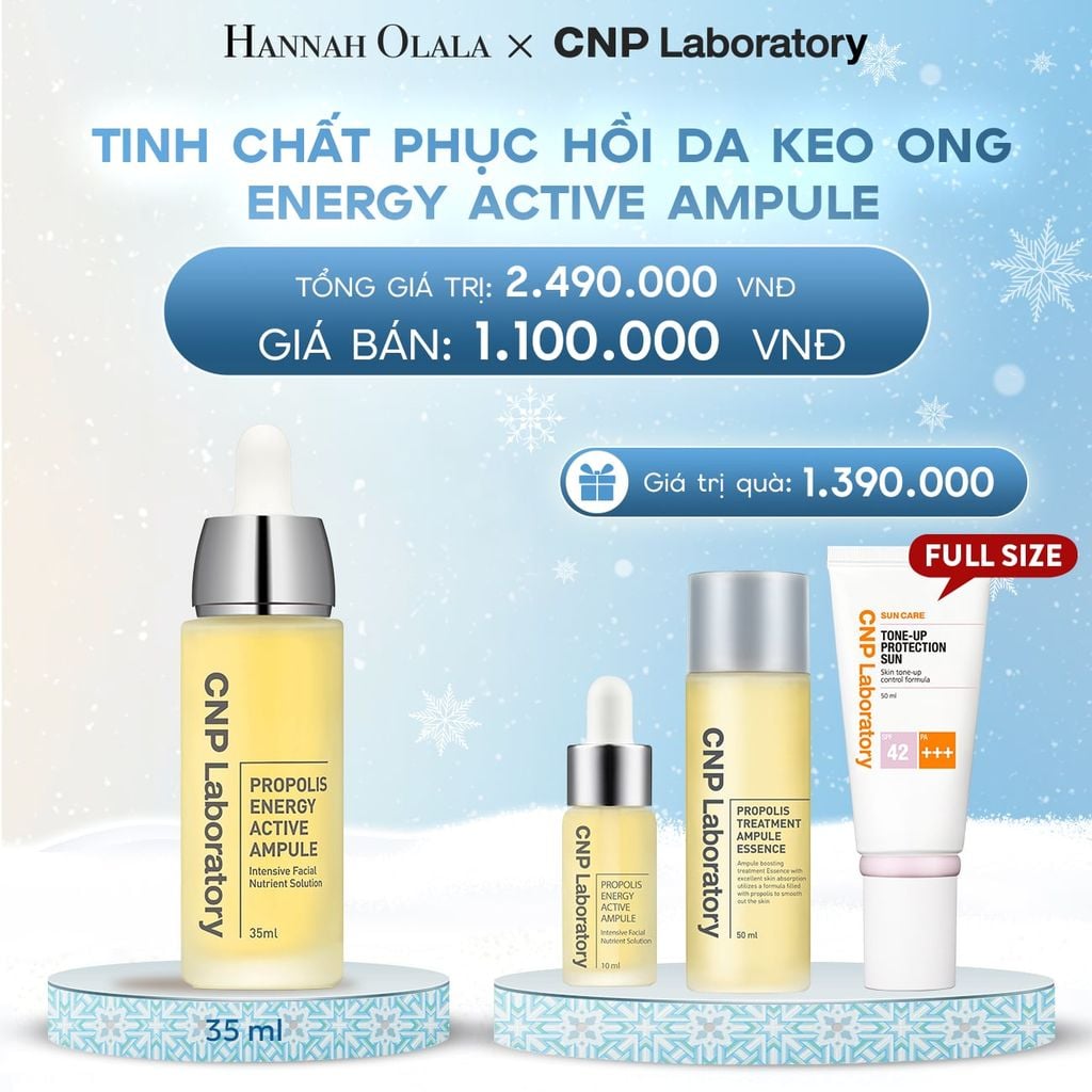  DEAL 4: TINH CHẤT PHỤC HỒI DA KEO ONG CNP PROPOLIS ENERGY ACTIVE AMPULE 35ML 