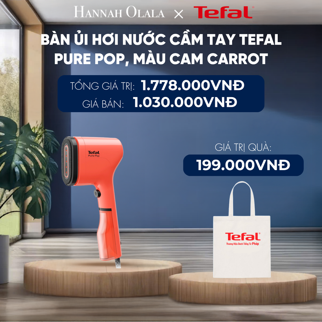  BÀN ỦI HƠI NƯỚC CẦM TAY TEFAL PURE POP - DEAL 2 