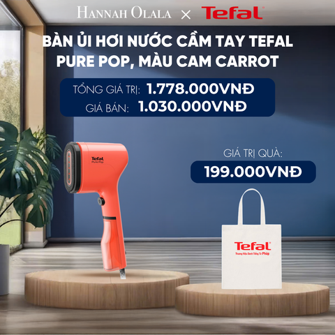  BÀN ỦI HƠI NƯỚC CẦM TAY TEFAL PURE POP - DEAL 2 - H208 