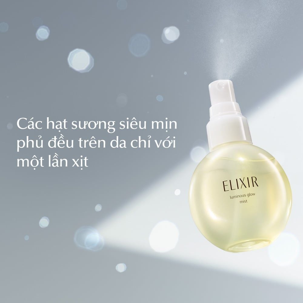  A53: DEAL 19: XỊT KHOÁNG DƯỠNG ẨM TỨC THÌ ELIXIR SUPERIEUR LUMINOUS GLOW MIST 80ML 